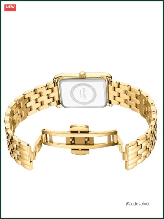 Vintage Roman Dial Gold Steel Bracelet Women\'s Watch Quartz Adjustable